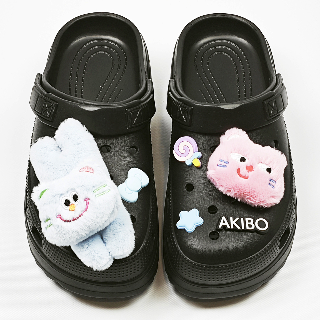 AKIBO餅乾洞洞鞋(二代)-經典黑(中性款、輕量、耐走、兩穿、防水)