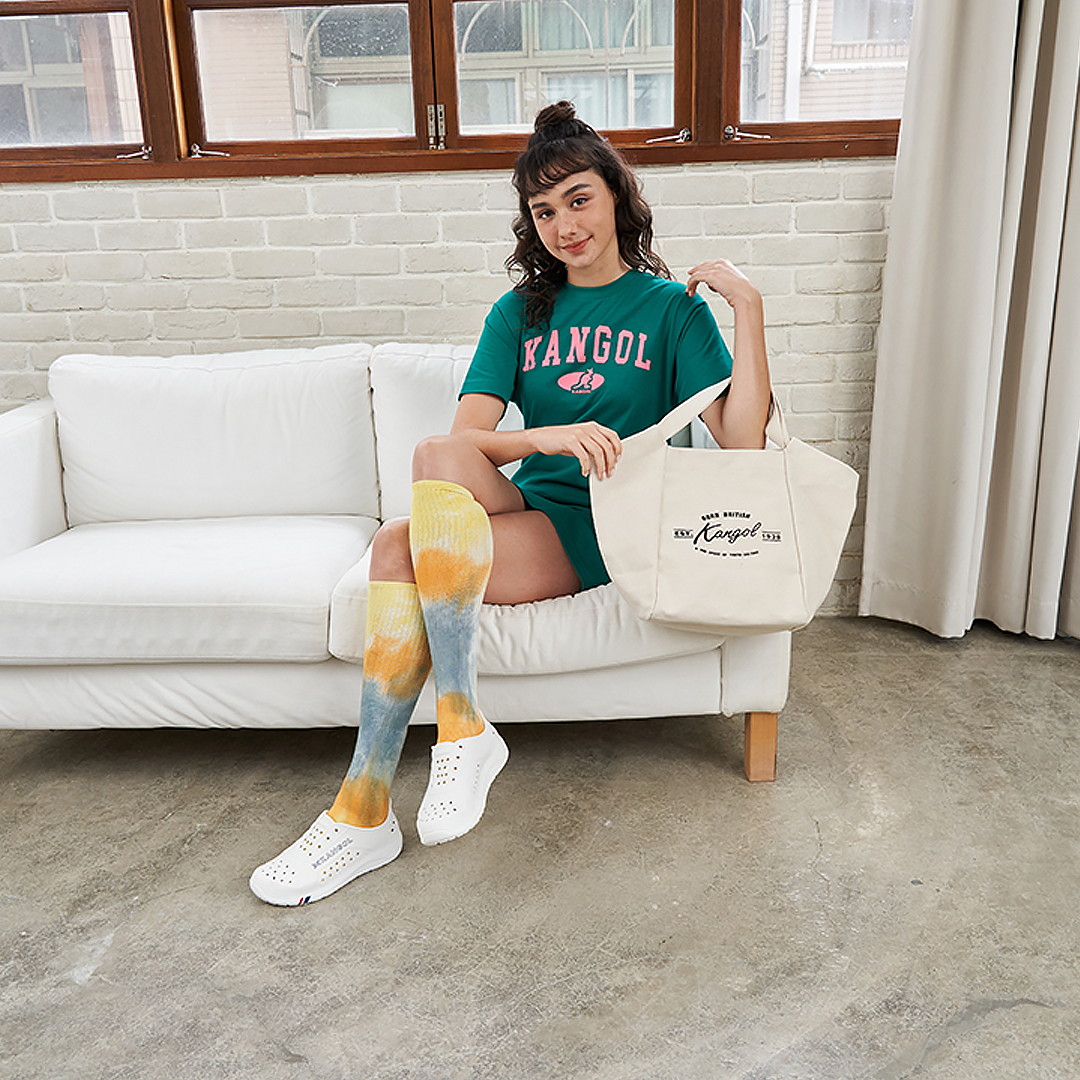 KANGOL帆布托特包-米白