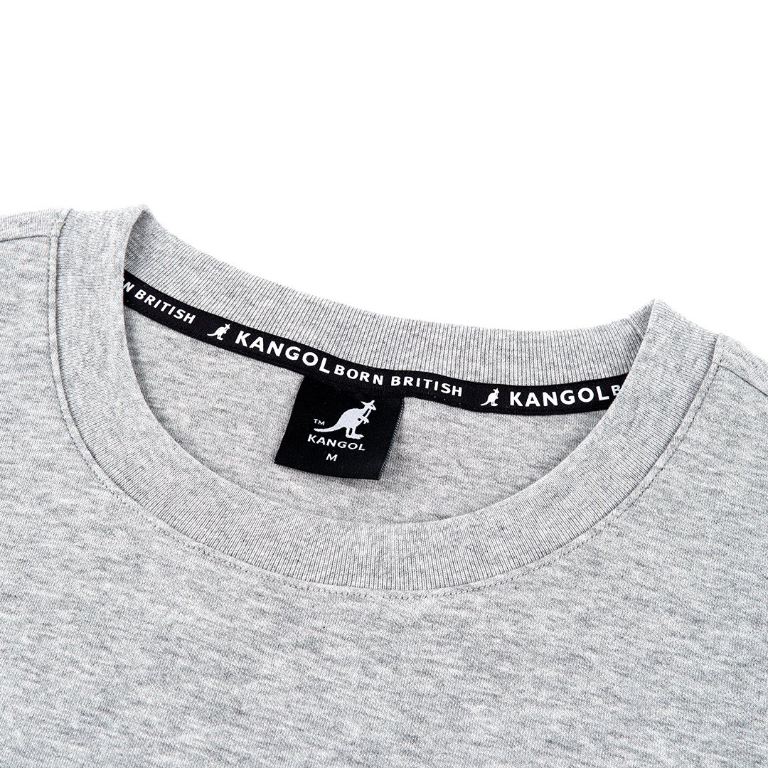 KANGOL女款寬版仿舊T-灰