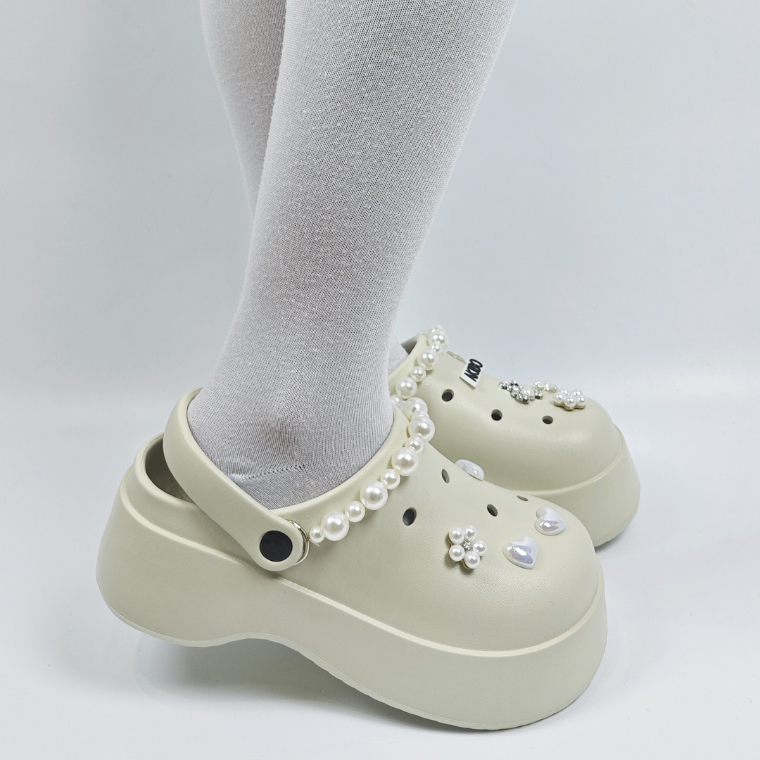 AKIBO花心珍珠款洞洞鞋扣 (十件組)