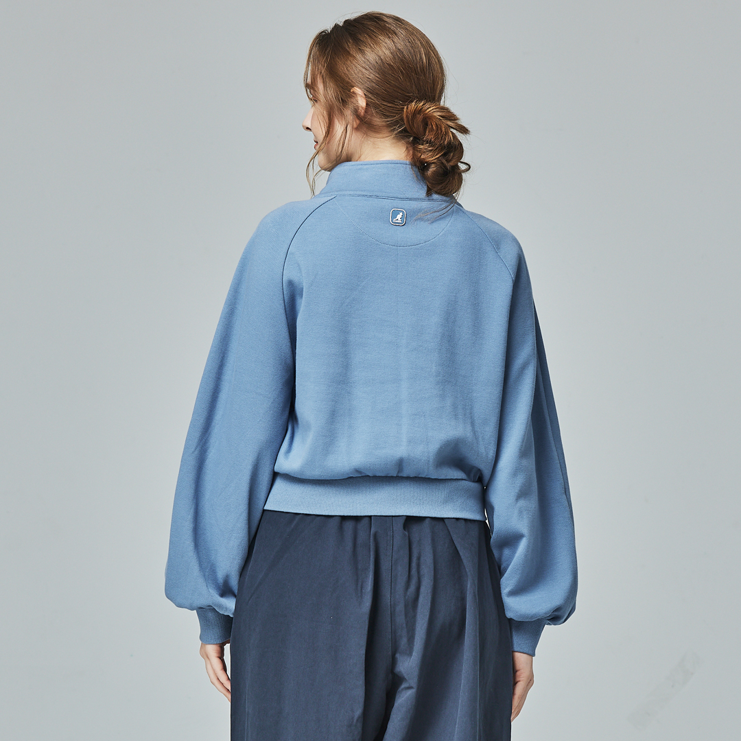 KANGOL袋鼠女款立領短外套