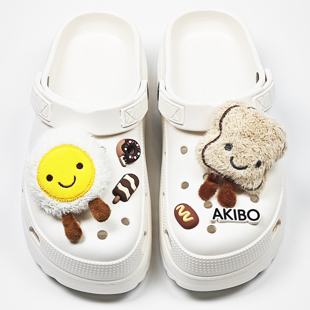 AKIBO餅乾洞洞鞋(二代)-牛奶白中性款、輕量、耐走、兩穿、防水) 