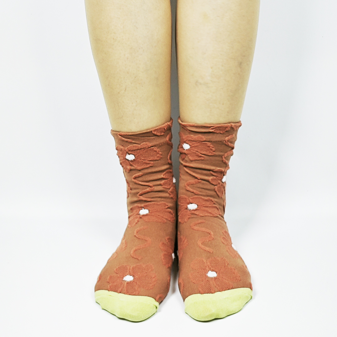 AKIBO秋日森語花影中筒襪(三件組)