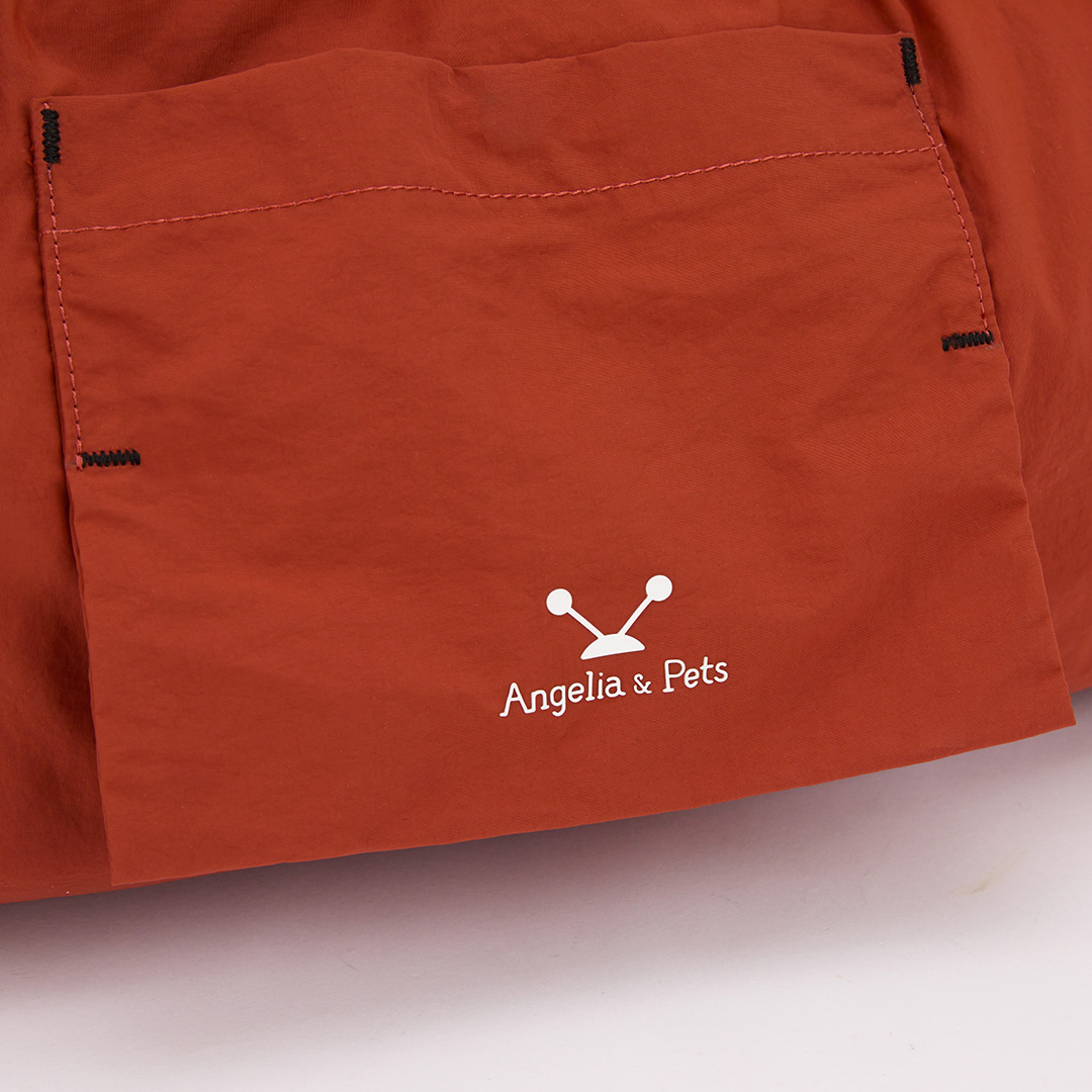 Angelia&Pets輕撥水水餃包-深橘