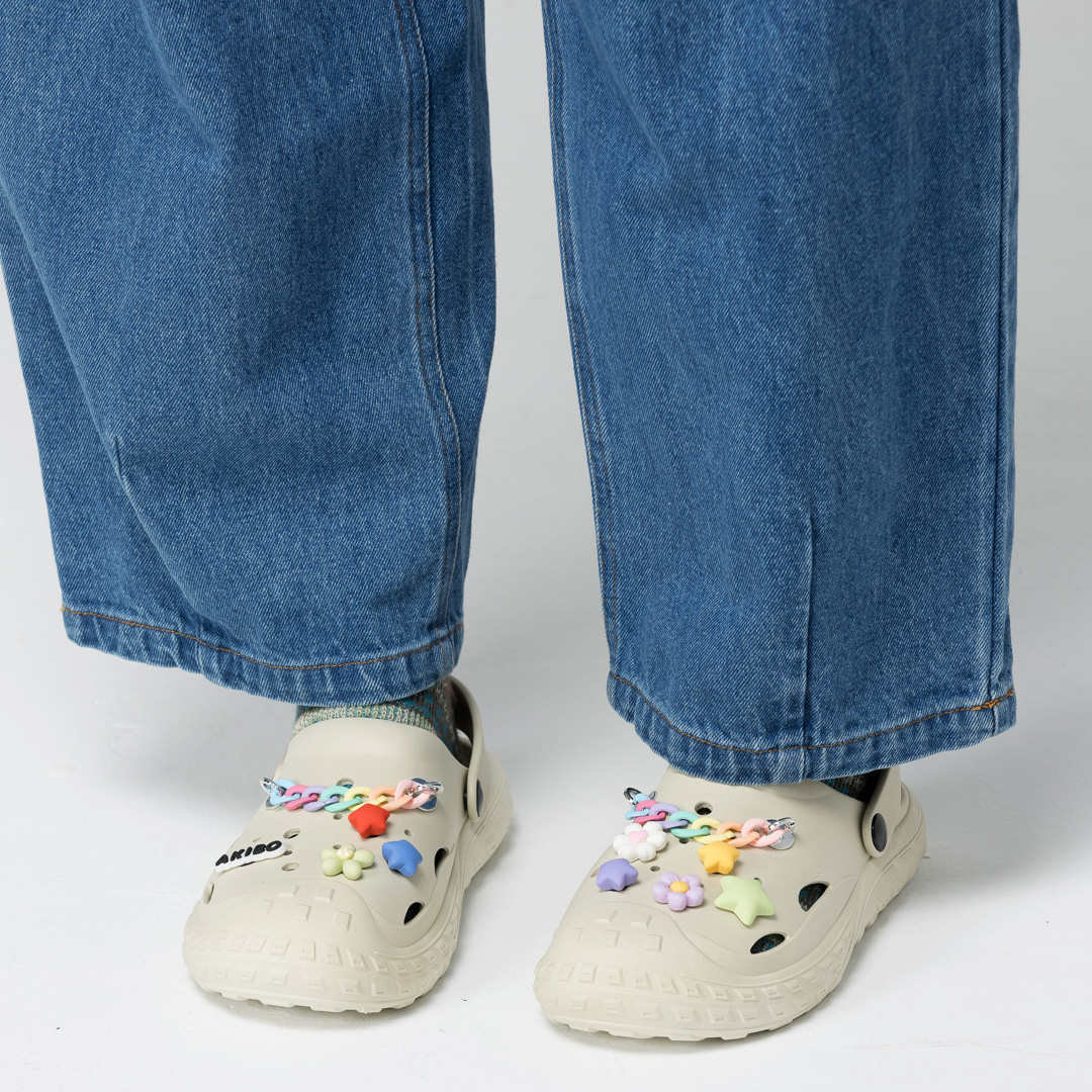 AKIBO彩色星星款洞洞鞋扣 (十件組)