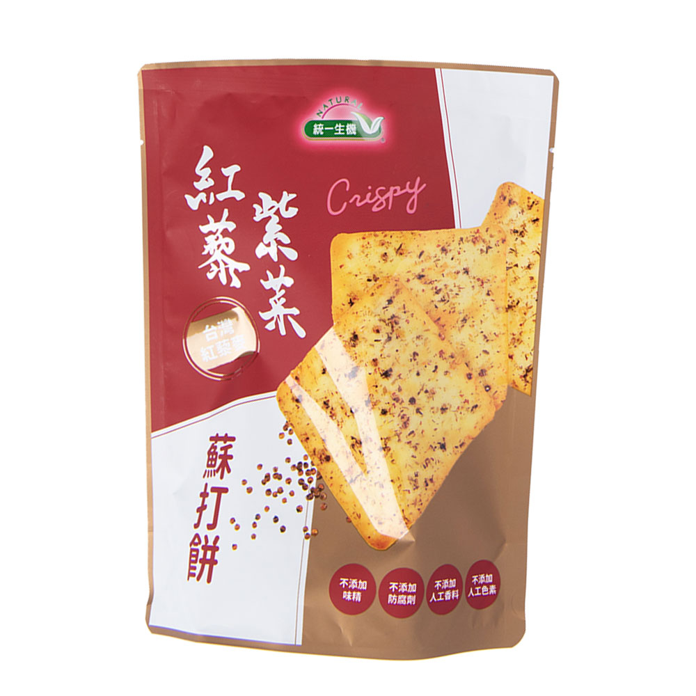【統一生機】蘇打餅系列|燕麥起司餅 / 紅藜紫菜餅 / 義式椒鹽餅 / 醇厚黑芝麻餅 / 鮮乳薄餅|低溫烘焙|無防腐劑人工添加|健康高纖餅乾零食8