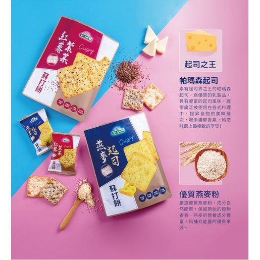 【統一生機】蘇打餅系列|燕麥起司餅 / 紅藜紫菜餅 / 義式椒鹽餅 / 醇厚黑芝麻餅 / 鮮乳薄餅|低溫烘焙|無防腐劑人工添加|健康高纖餅乾零食2