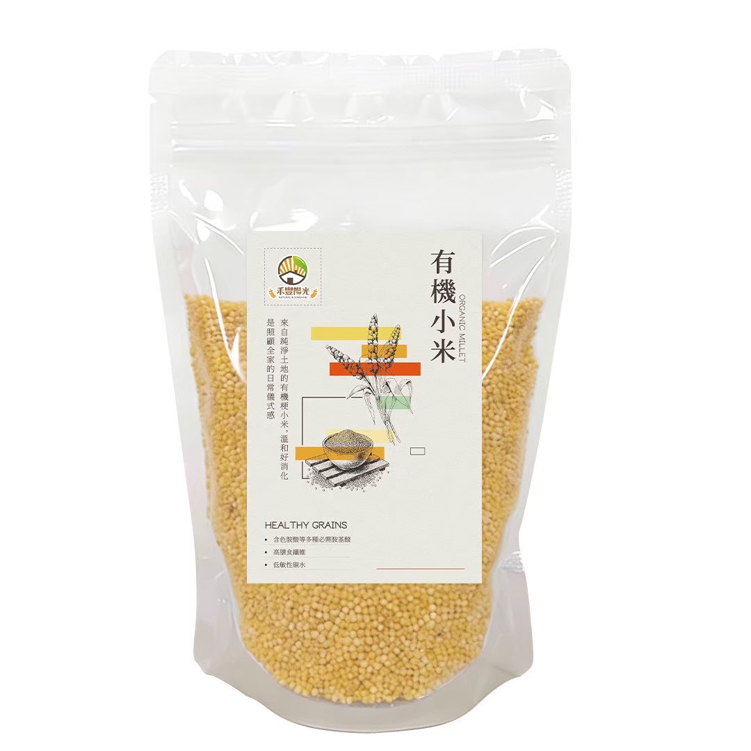 【友綠生活】有機小米 450g|美國有機粳小米 × 國立中興大學有機驗證|EU歐盟 × NOP × COR 國際有機認證|無農藥化肥|老幼可食 五穀雜糧烹煮皆適合1