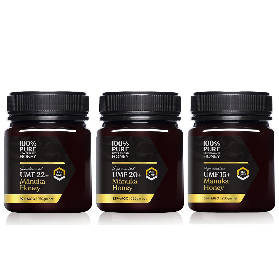 【紐西蘭恩賜】麥蘆卡蜂蜜 UMF15+ / UMF20+ / UMF22+ 250g｜紐西蘭原裝進口｜UMF認證｜高活性MGO｜天然抗菌蜂蜜