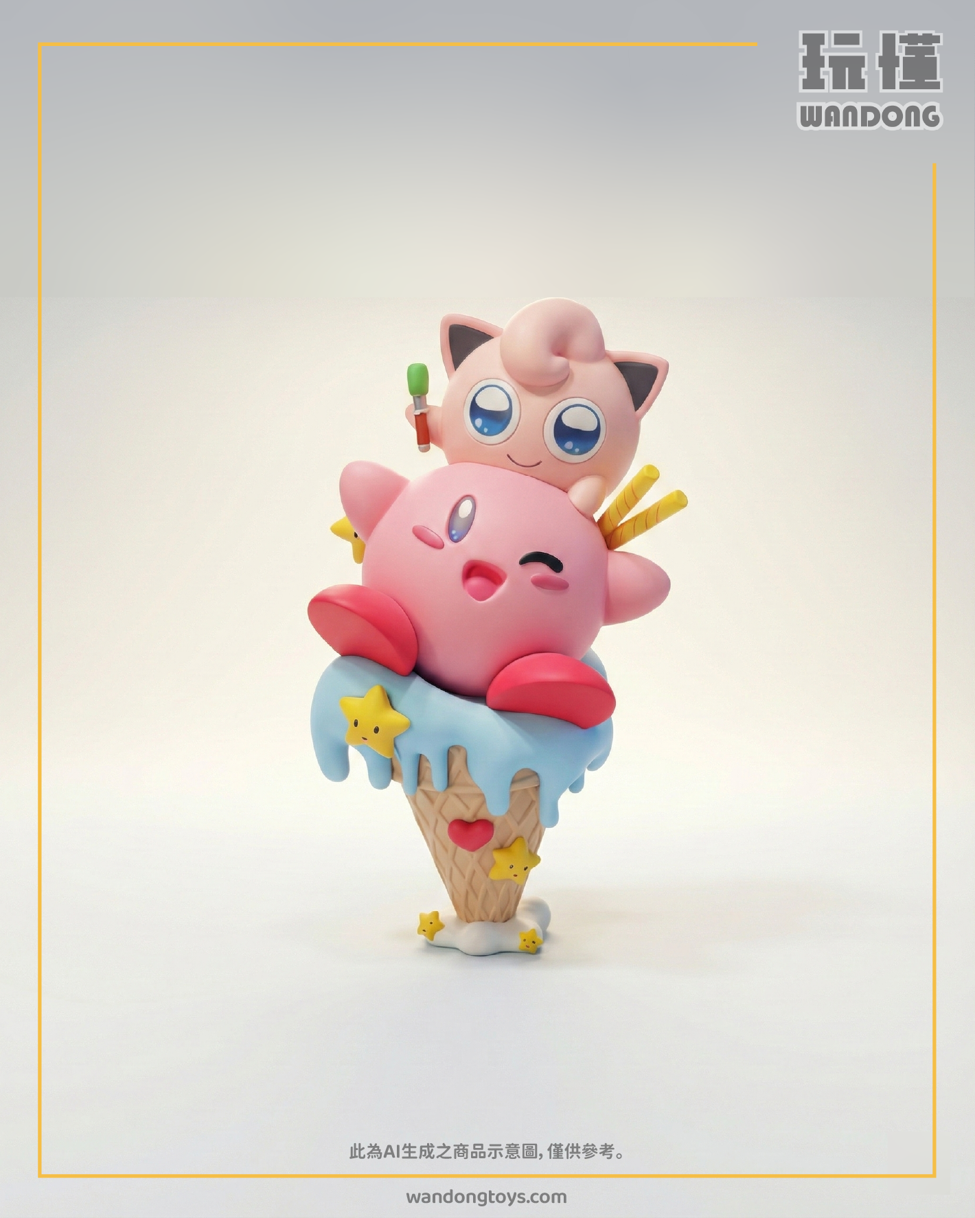 【AM漫話屋】胖丁&卡比 雙球冰淇淋