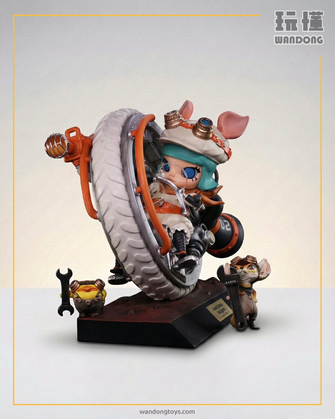 【末那末匠 + 泡泡瑪特】《蒸汽朋克獨輪風暴小豬MOLLY》