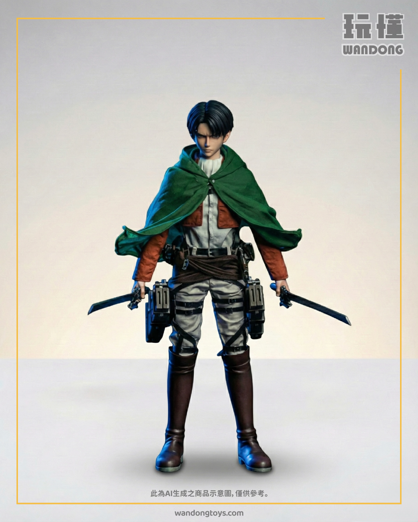 【奕博玩模 + 逆刃】1/6 兵長 里維·阿卡曼 可動人偶 B款