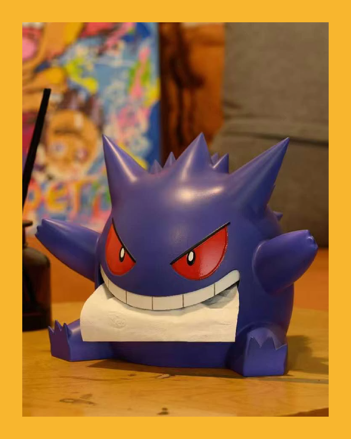 【太陽模玩】耿鬼紙巾盒