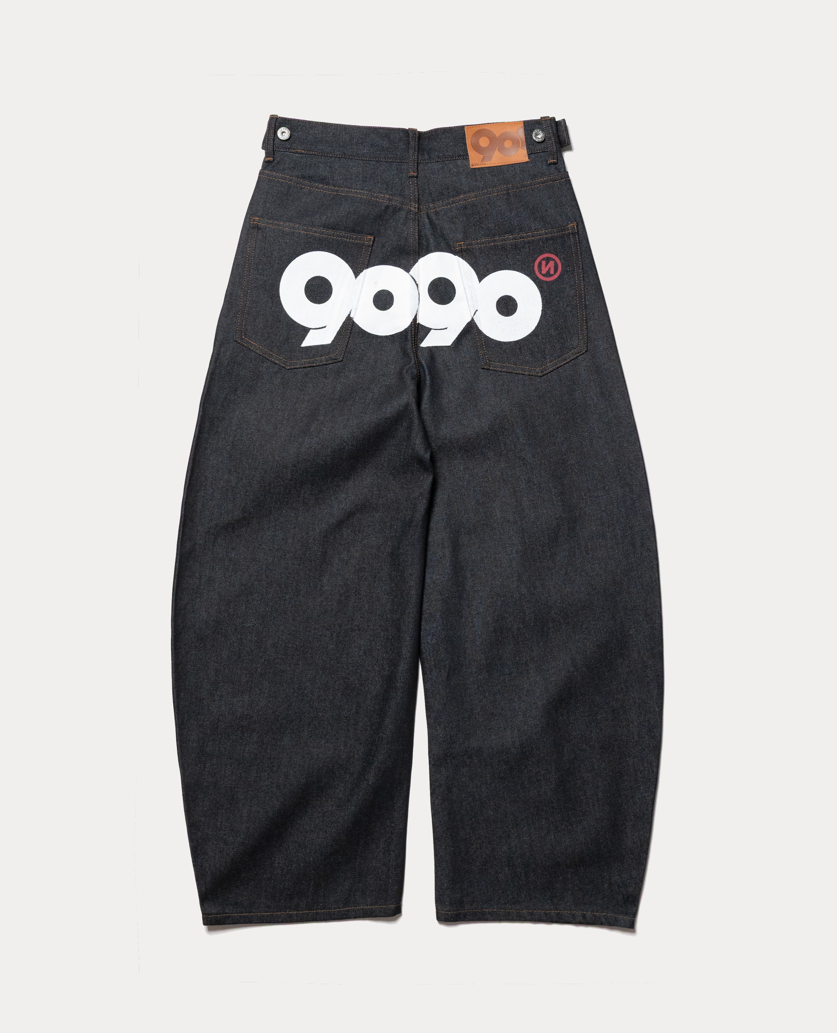 9090 OG Logo Painted Denim Pants | 9090 | Brand - REACTION.crew