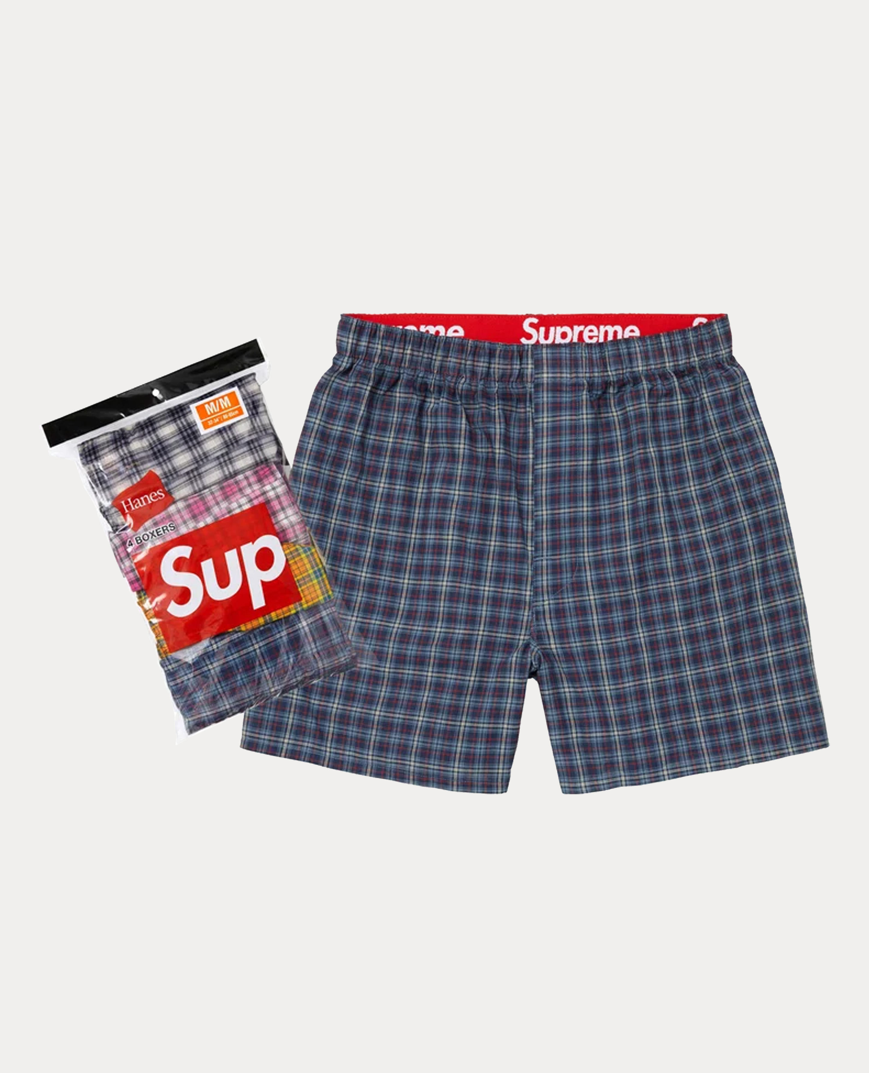 Supreme Hanes Plaid Boxers1