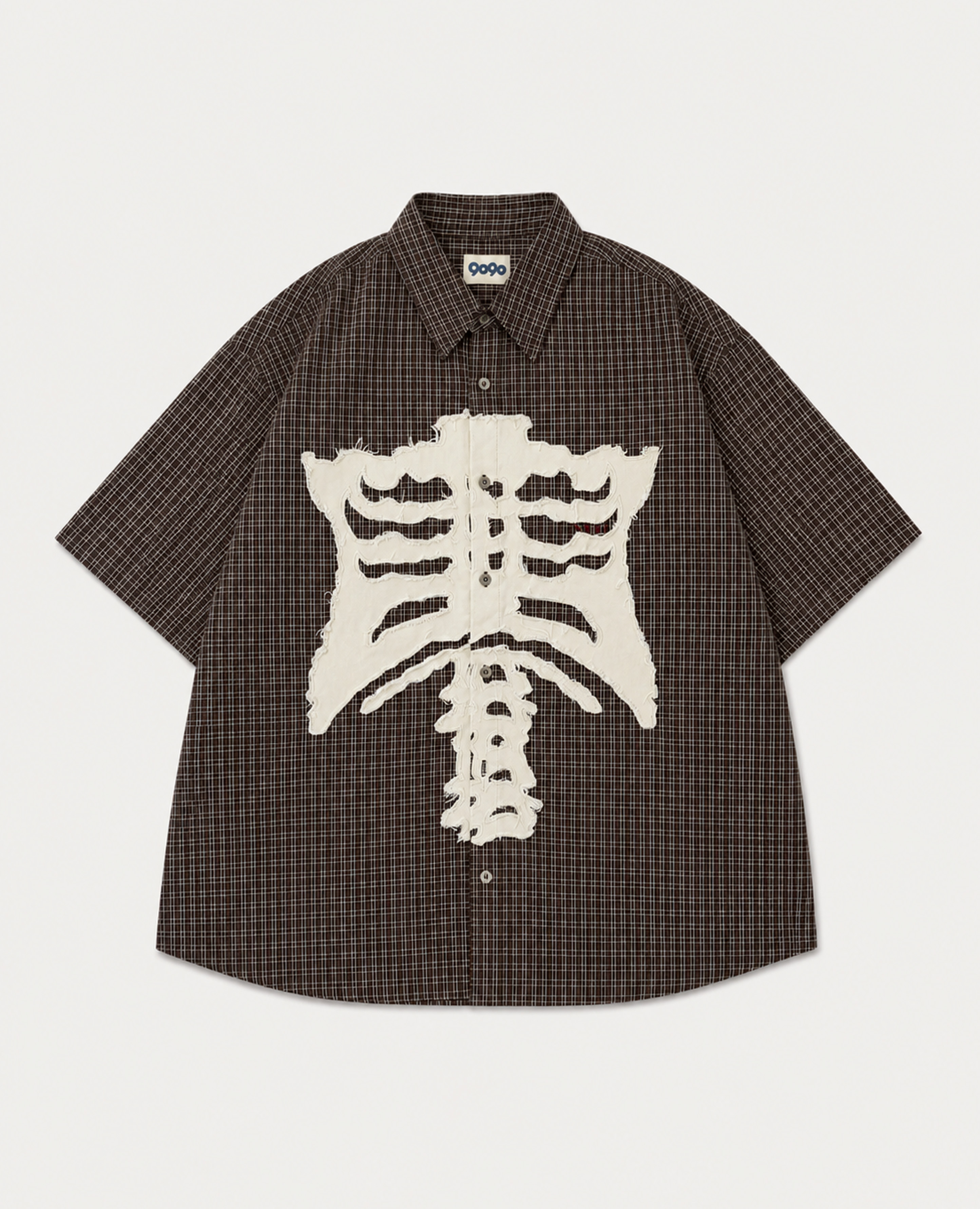 9090 Bone Stripe S/S Shirt1