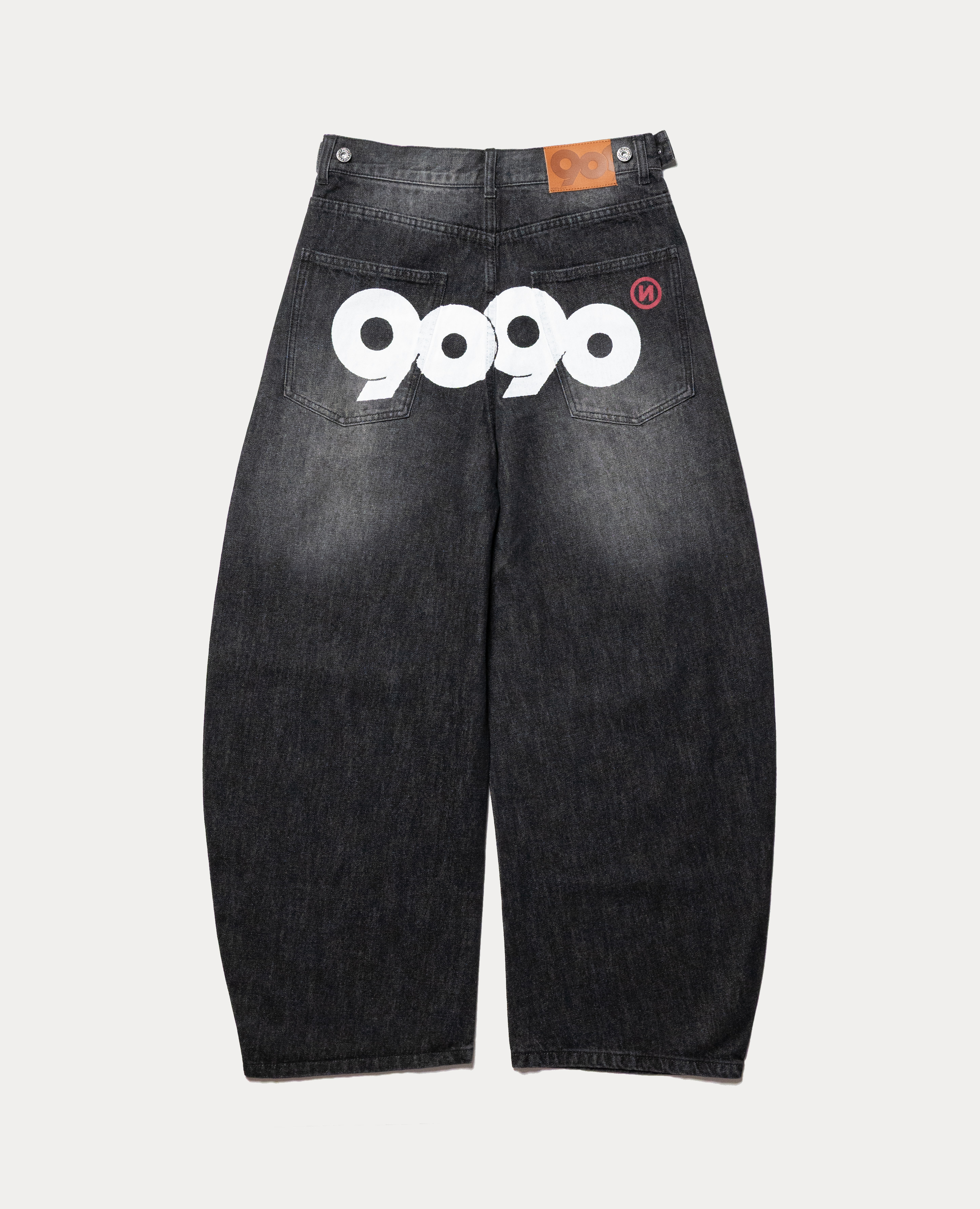 9090 OG Logo Painted Denim Pants | 9090 | Brand - REACTION.crew