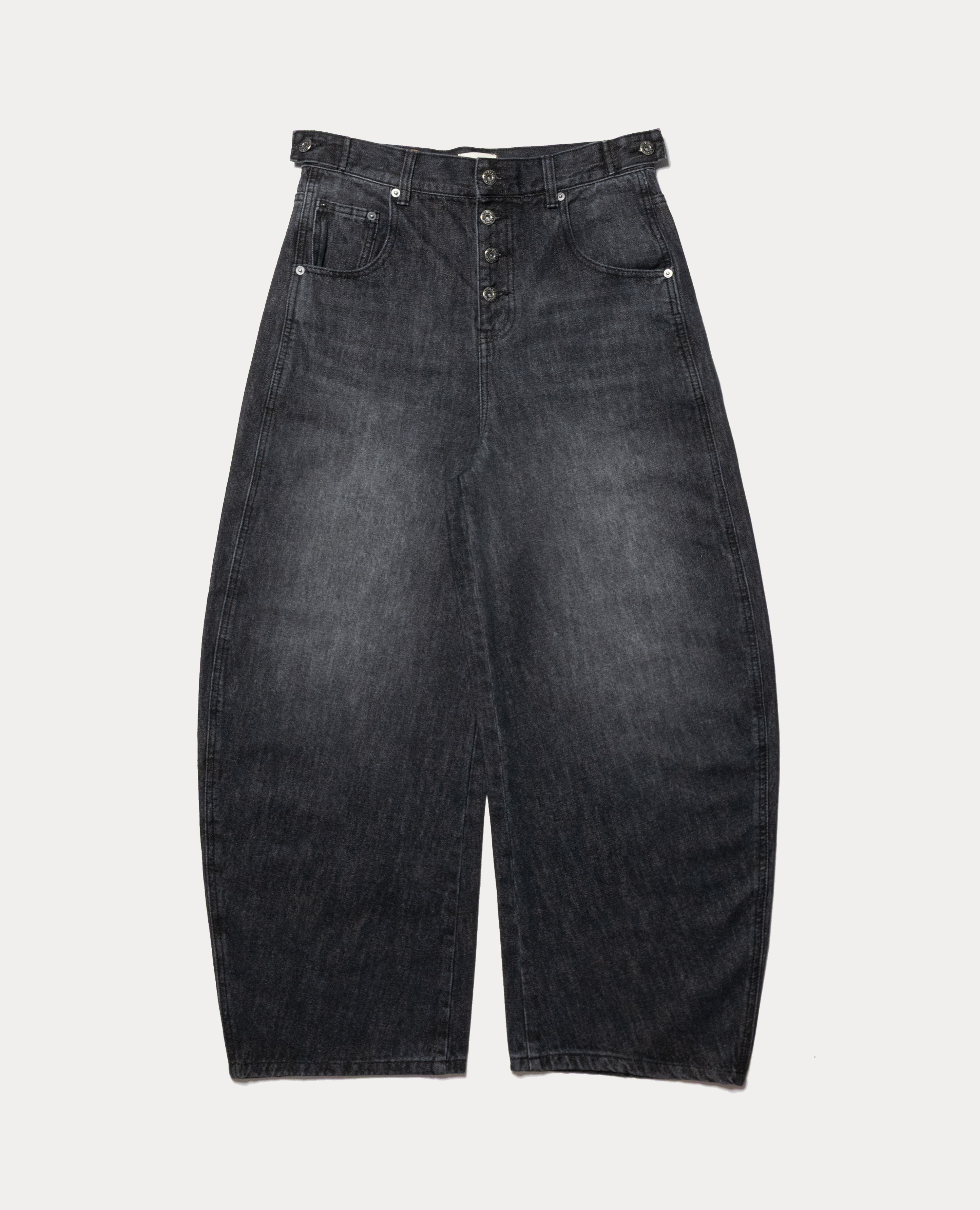 9090 King Logo Slub Denim Buggy Pants | 9090 | Brand - REACTION