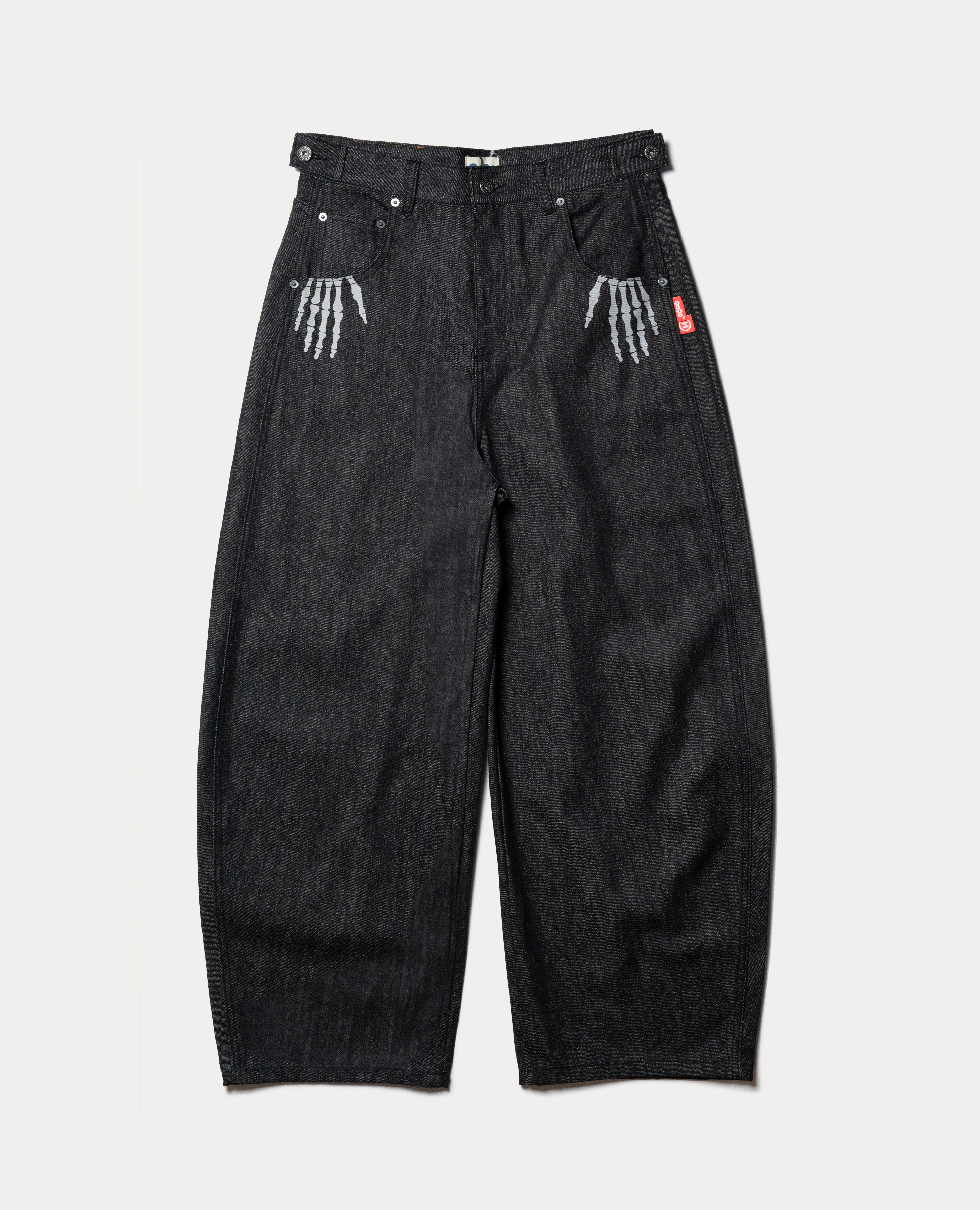 9090 Bone Hand Rigid Denim Pants