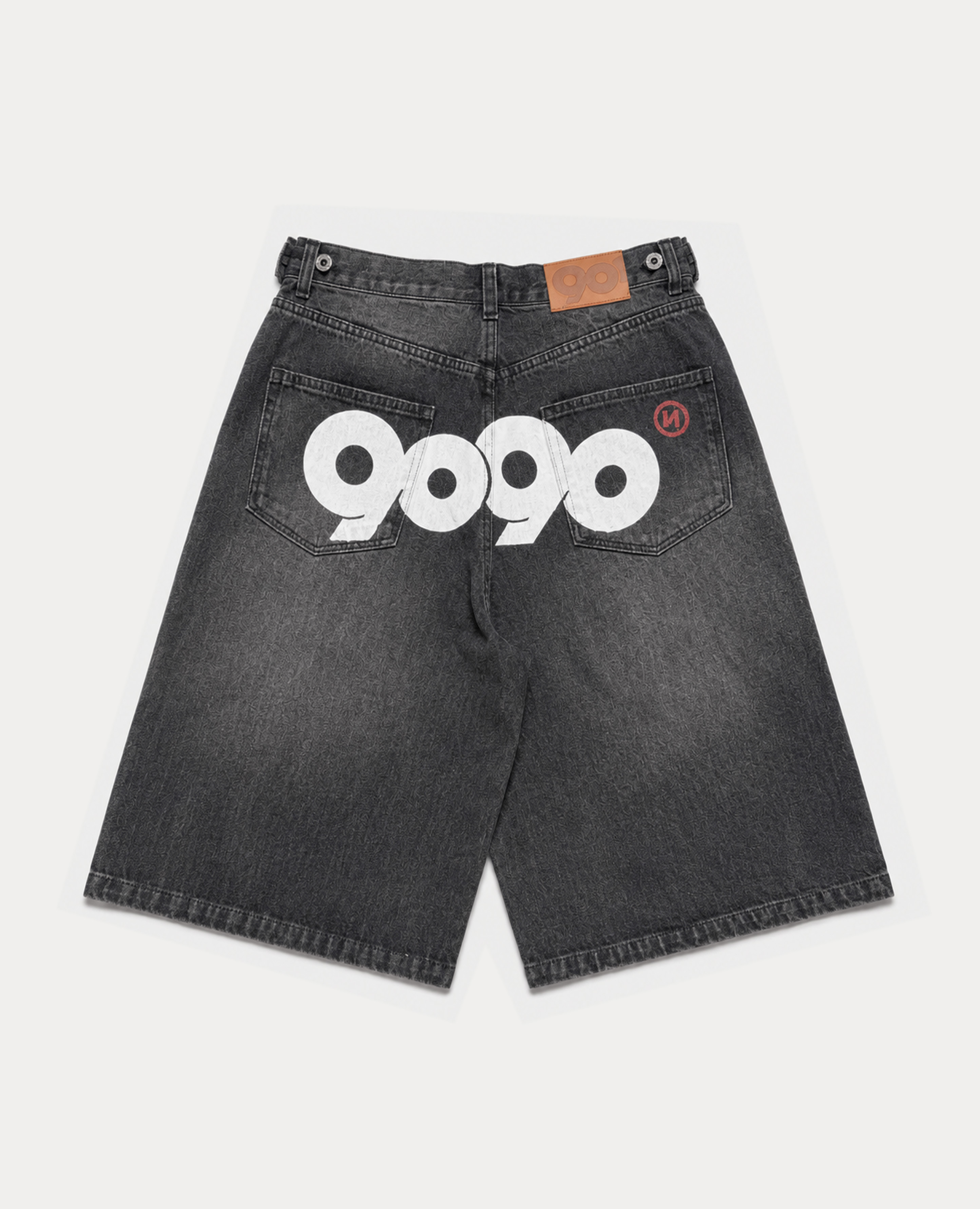 9090 OG Logo Painted Buggy Jorts | 9090 | Brand - REACTION.crew