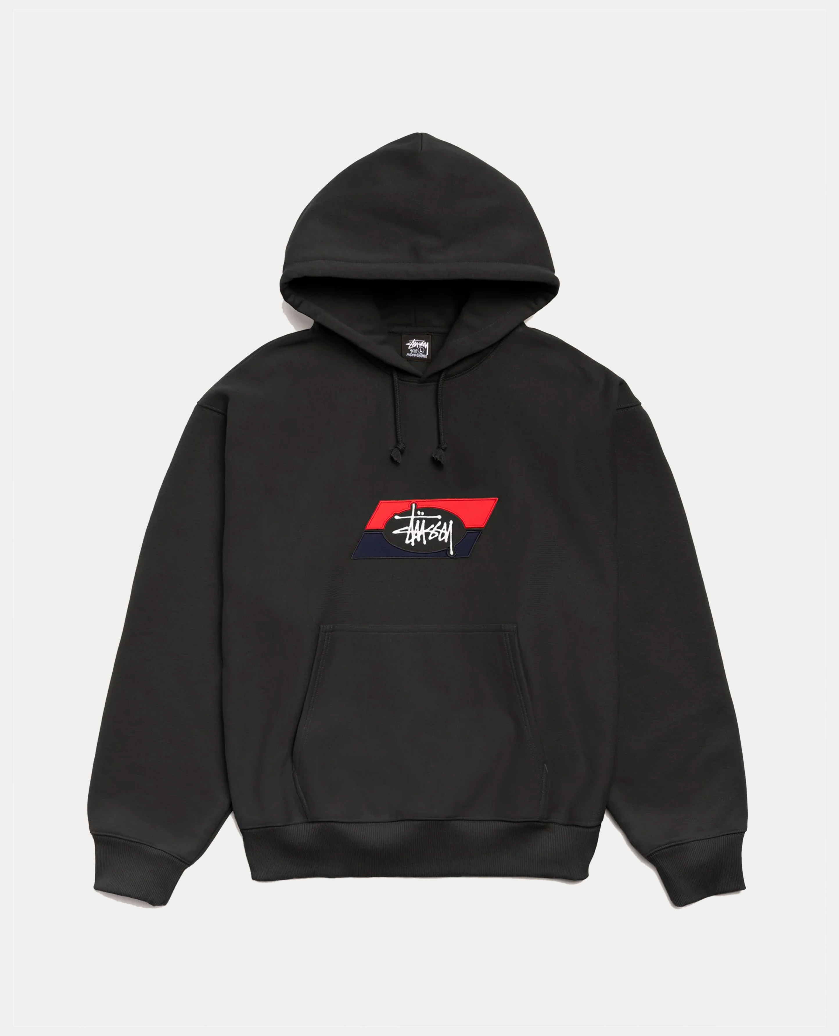 Stüssy Double Stripe Embroidered Hoodie