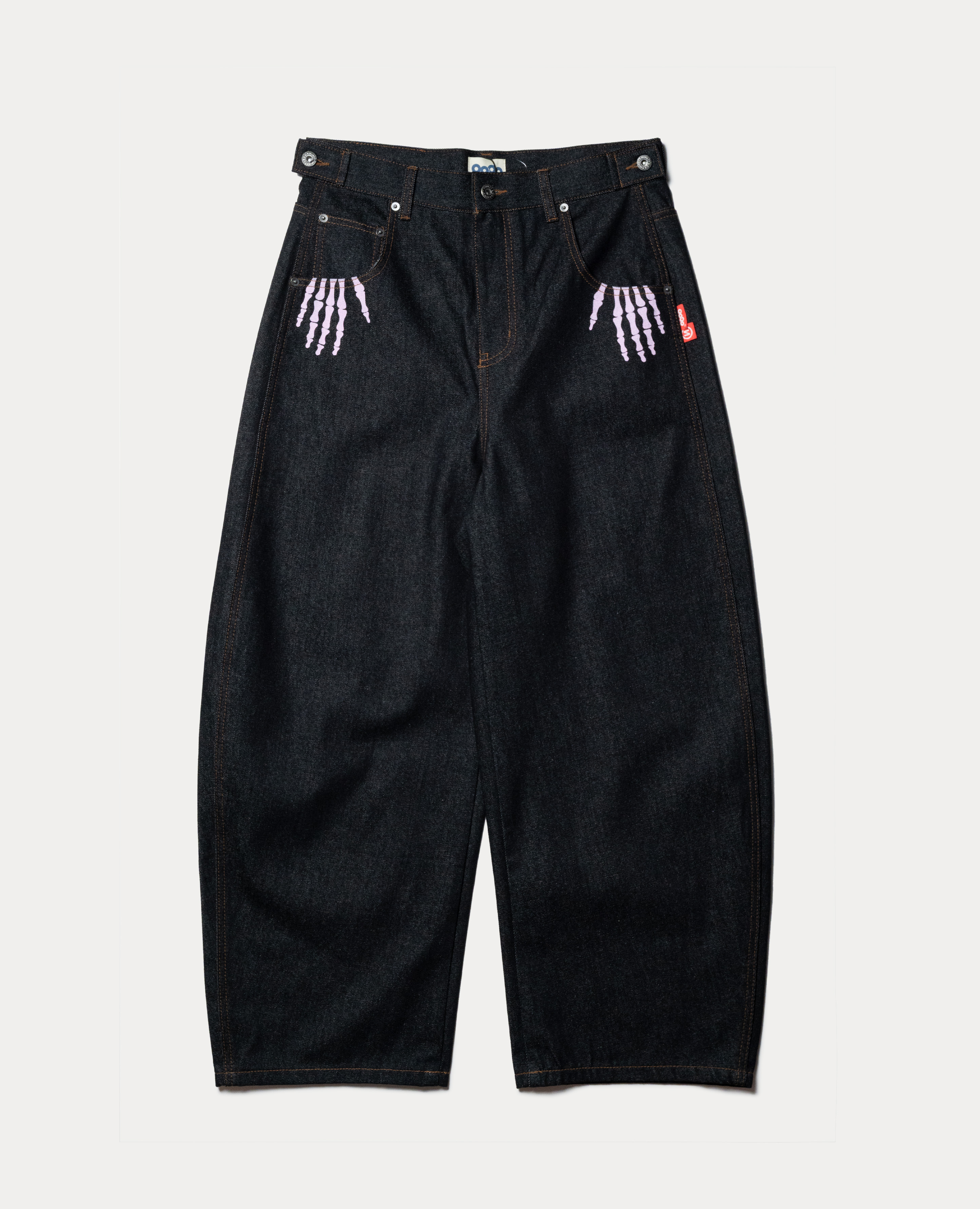 9090 Bone Hand Rigid Denim Pants