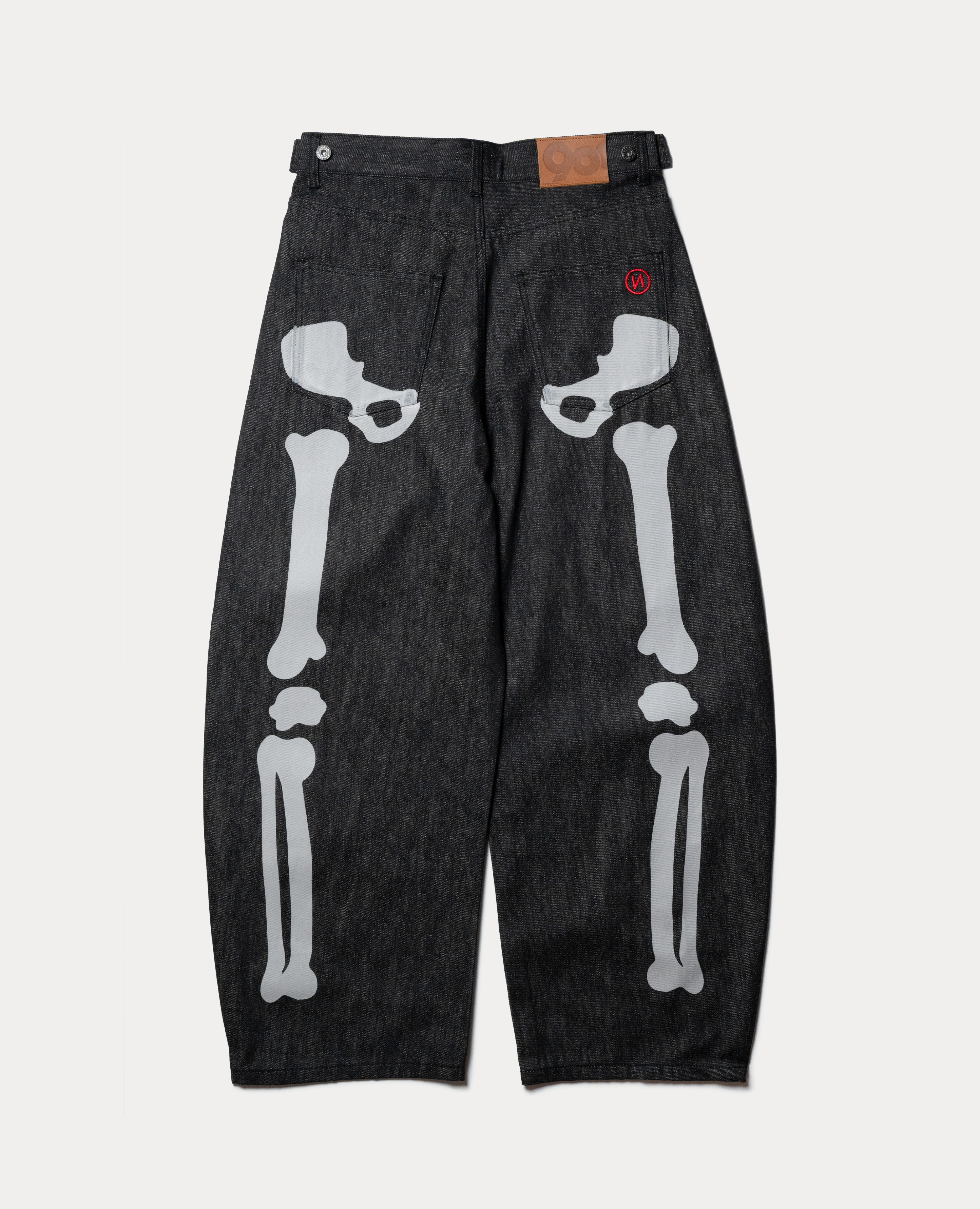 9090 Bone Hand Rigid Denim Pants