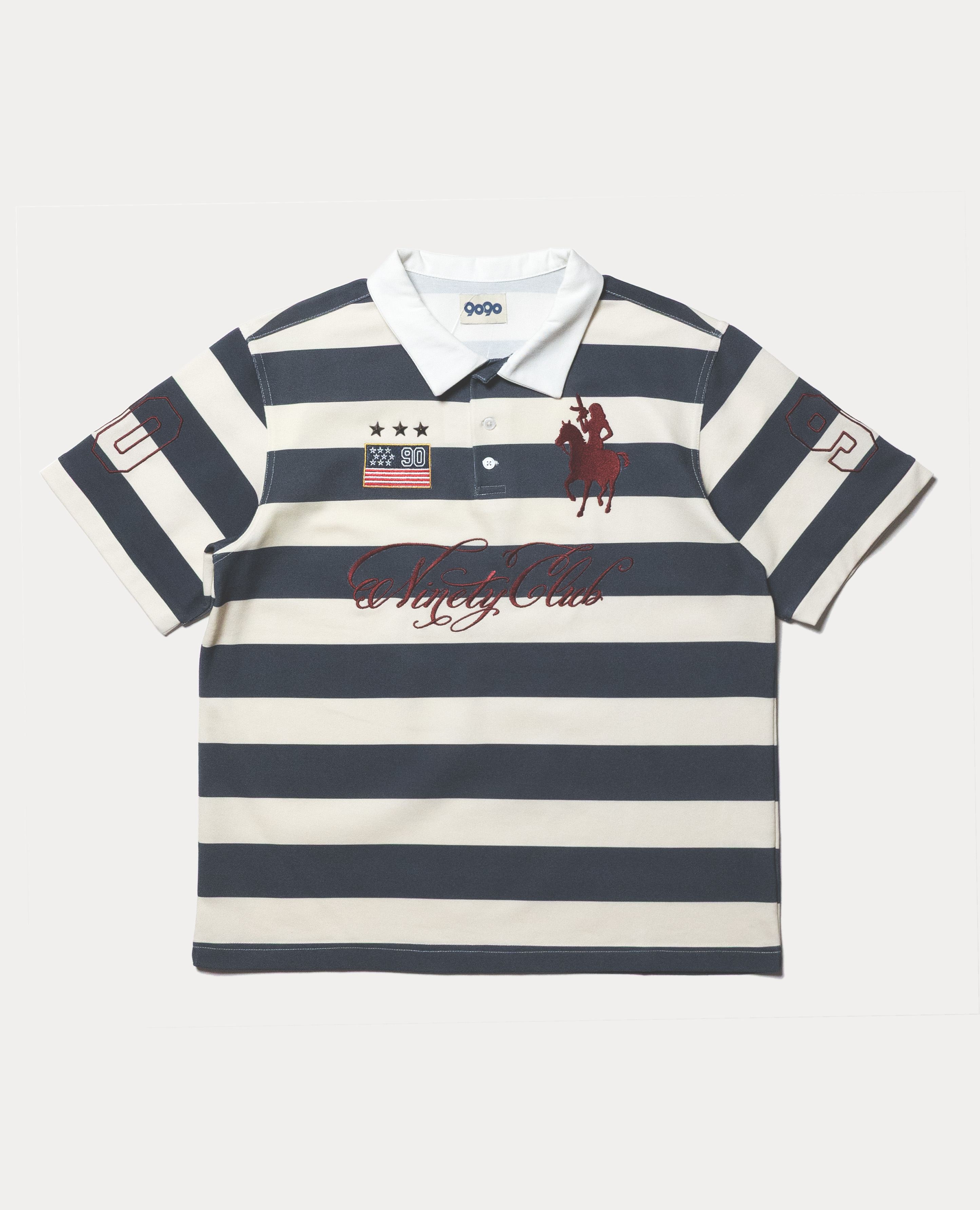 9090 Horse Girl Logo S/S Polo Shirt - REACTION.crew Online Shop