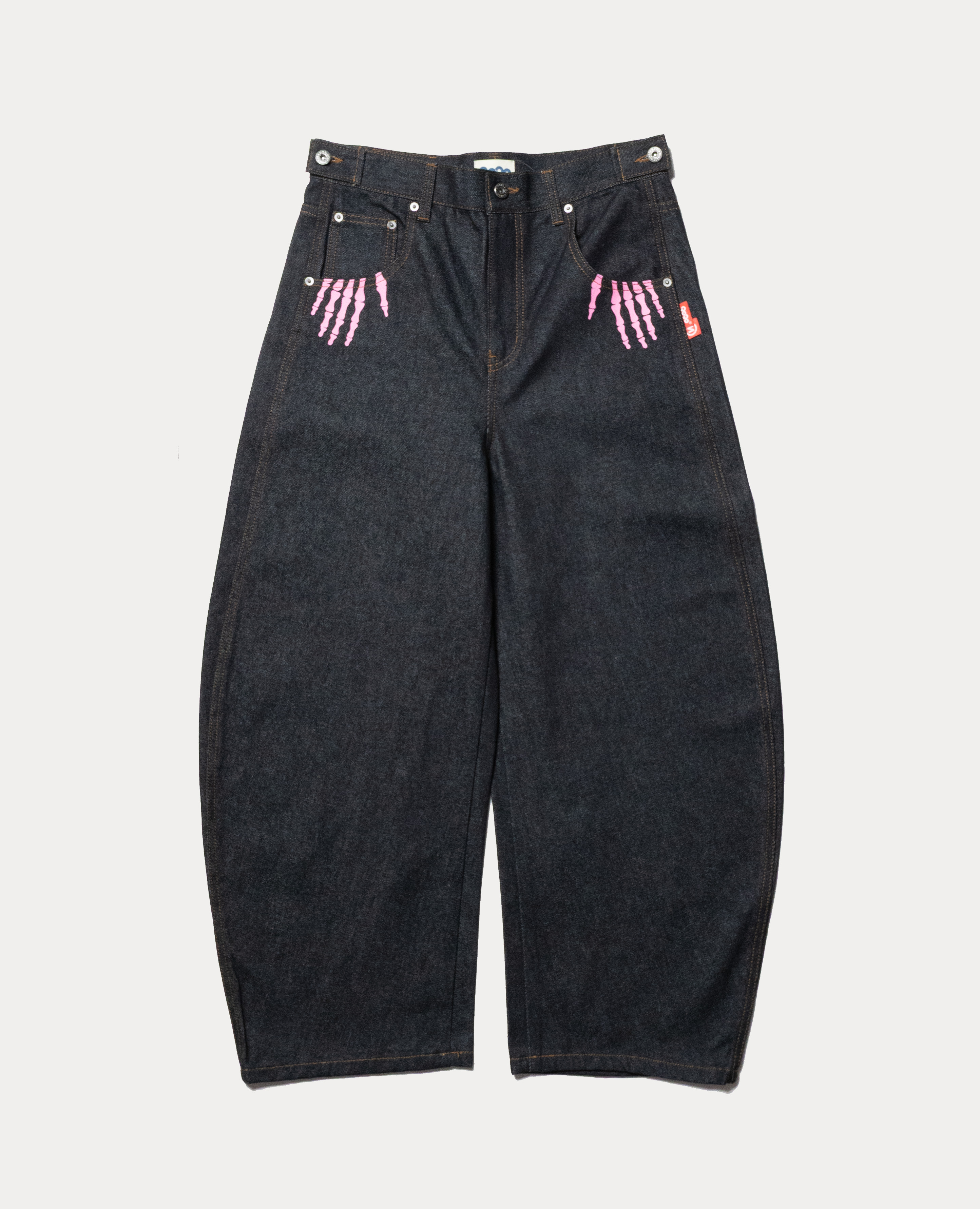 9090 Bone Hand Denim pants (Glow in the Dark) - REACTION.crew