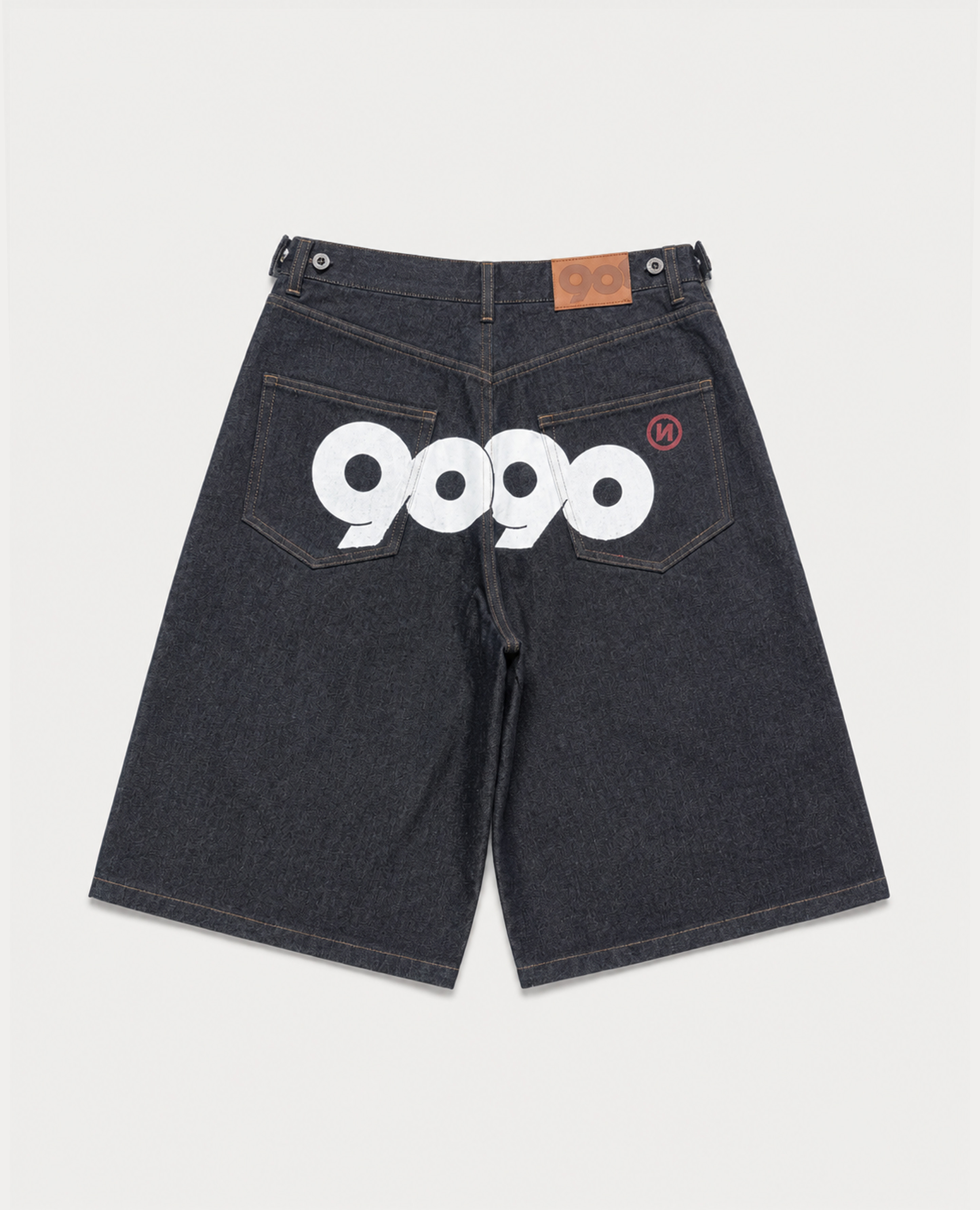 9090 OG Logo Painted Buggy Jorts | 9090 | Brand - REACTION.crew
