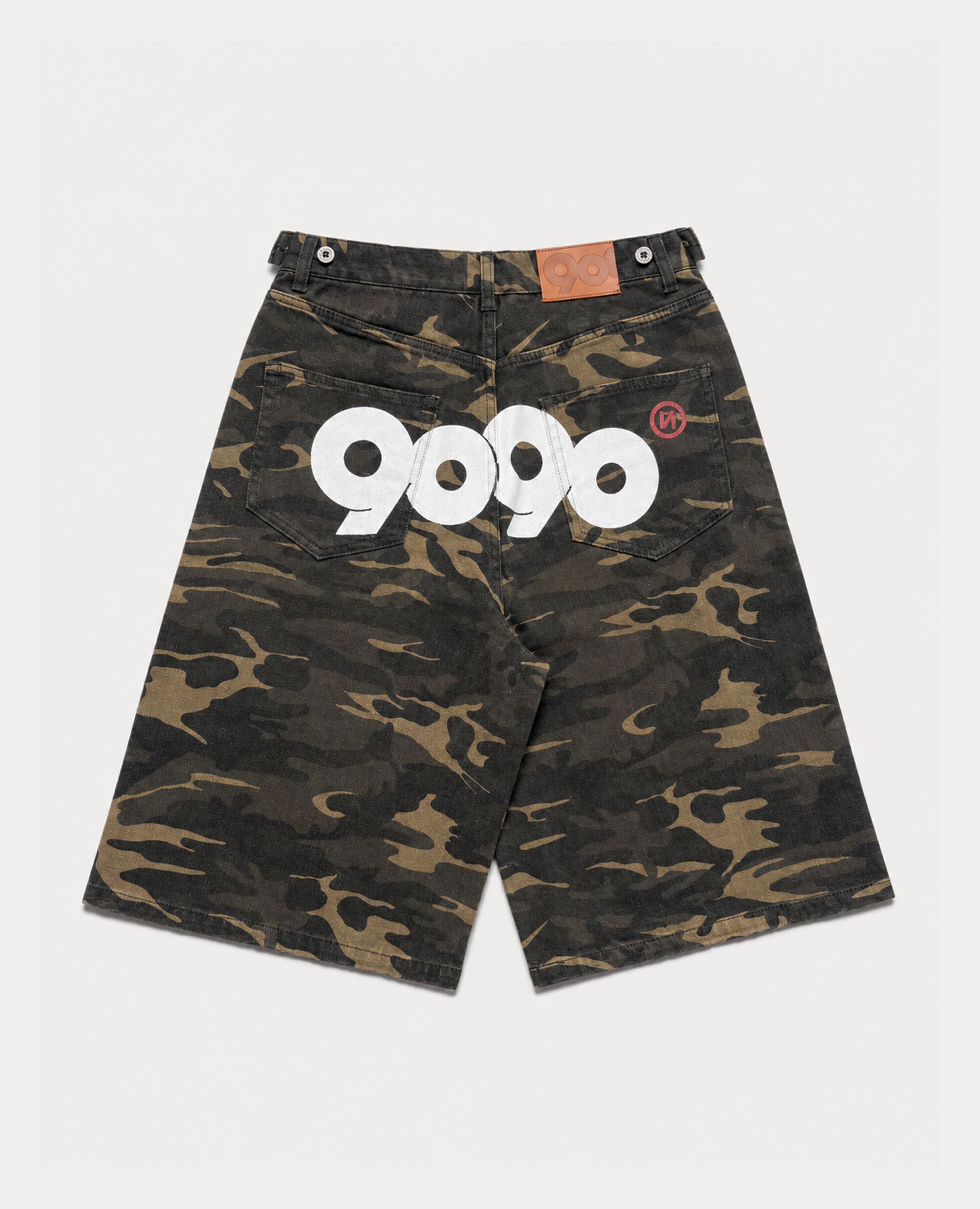 9090 OG Logo Painted Buggy Jorts | 9090 | Brand - REACTION.crew