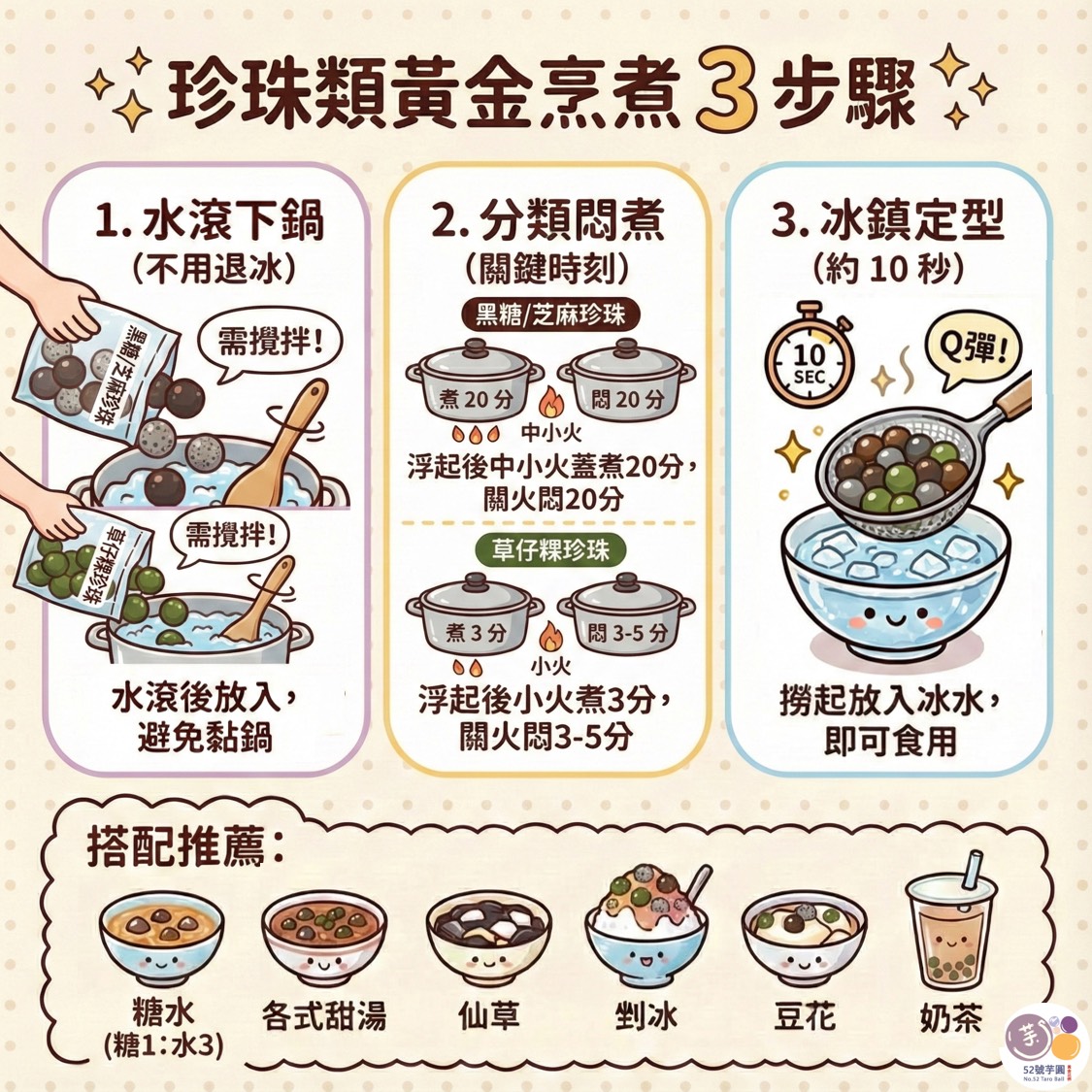 【52號芋圓】獨家黃金比例|6包免運組(7口味任選)20