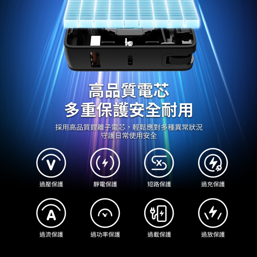 PHILIPS 22.5W伸縮線行動電源 DLP2721C9