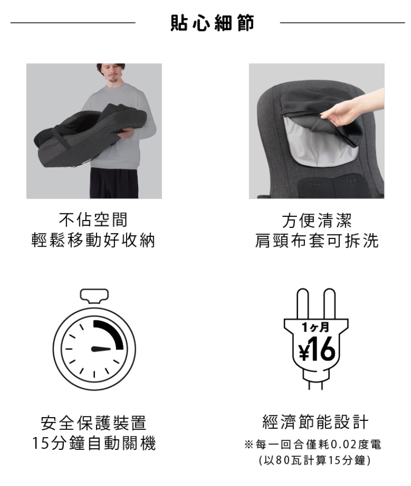 日本ATEX|TOR 頂級揉捶氣壓按摩椅墊 AX-HPT2215