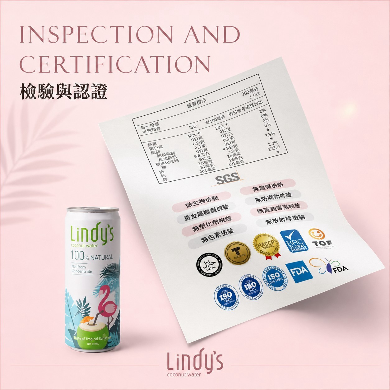 新包裝【Lindy’s 新客試喝組】310ml*6入12