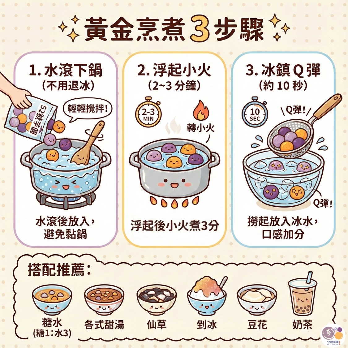 【52號芋圓】獨家黃金比例|6包免運組(7口味任選)19