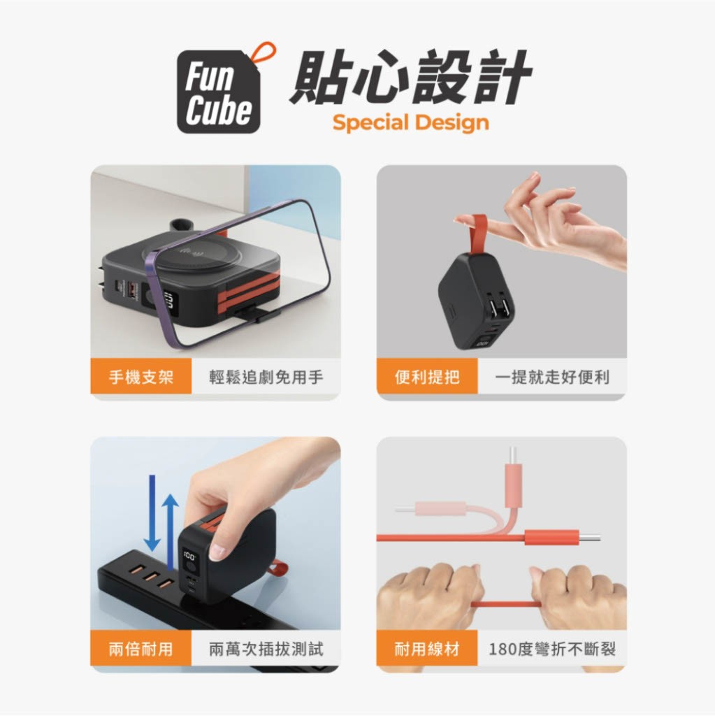 【PHILIPS 買大送小 6選1 優惠組】 (大)萬用十合一行動電源 粉紫漸變 DLP4347CM-E 🎁 此組合不含【萬國轉接頭組】11