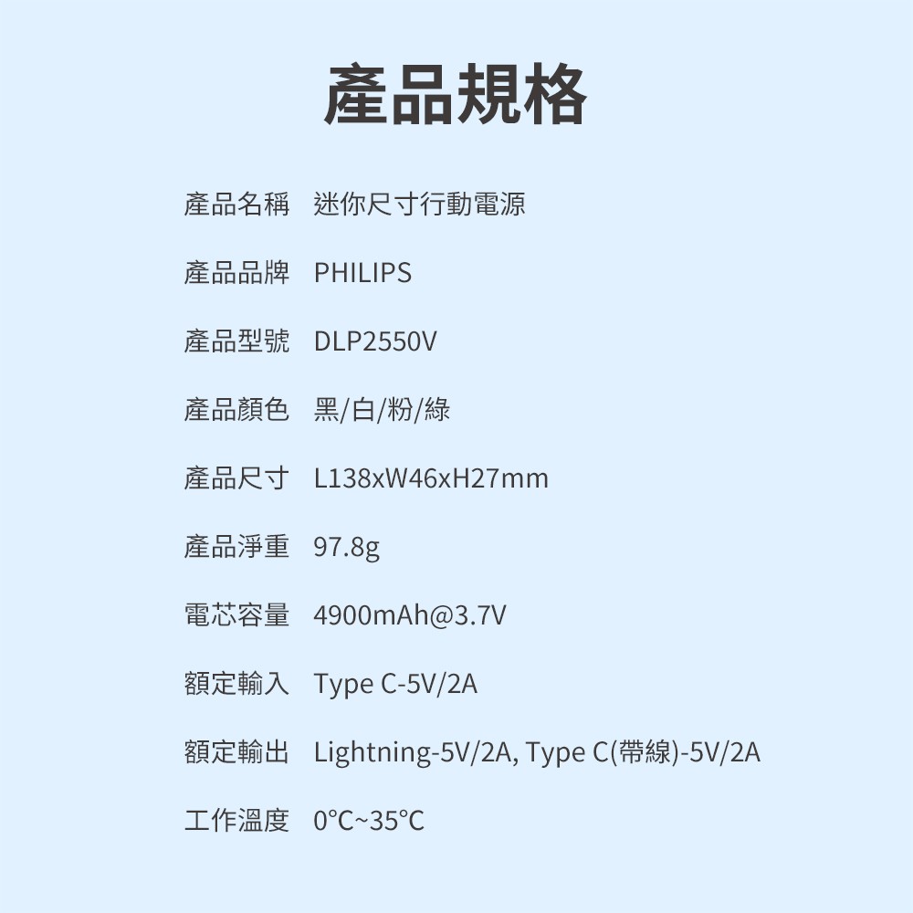【PHILIPS飛利浦】買大送小超值組 FunCube 2.0 多合一磁吸行動電源DLP4348C-E + 口袋行動電源TypeC/Lightning (不含萬國轉接頭)18