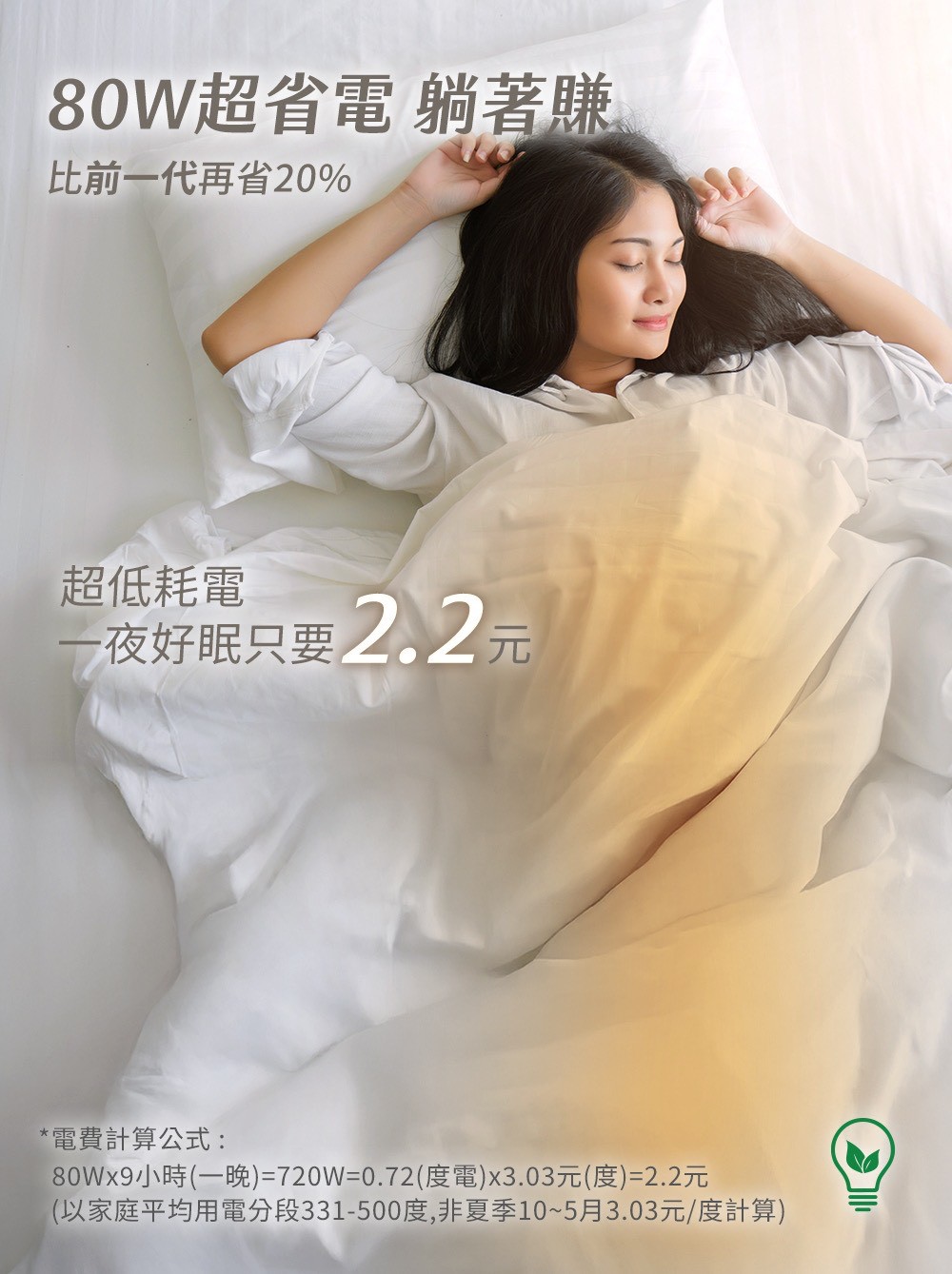 【聲寶SAMPO】恆溫定時披蓋式電熱毯 HY-HC08BS11