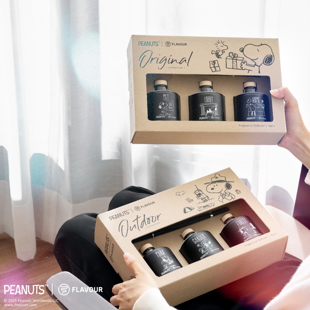FLAVOUR | PEANUTS™ 聯名系列 | 香氛禮盒70ml 三入組 (二款任選)