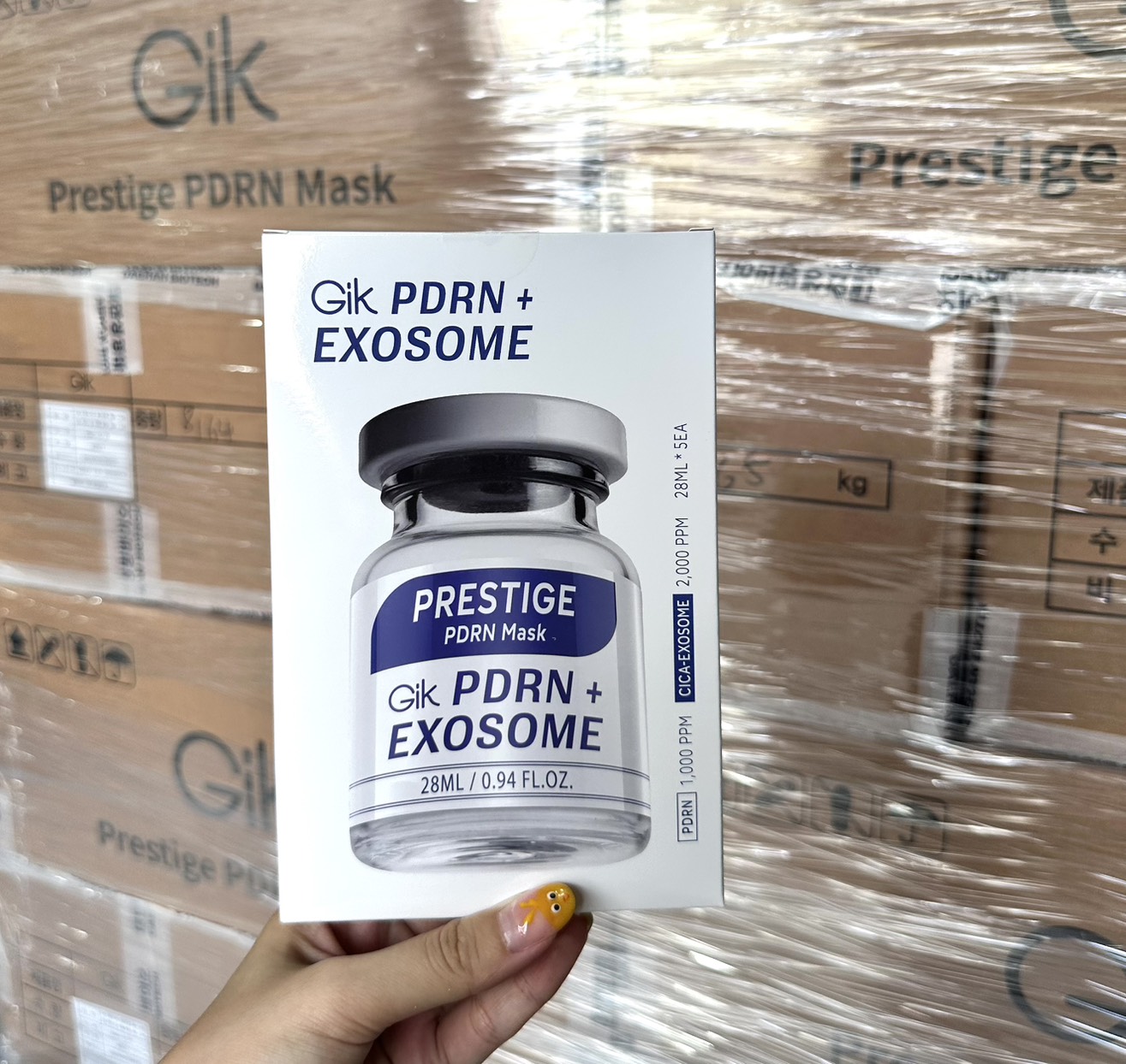 韓國Gik PDRN外泌體超能保濕面膜五片/盒 一組五盒5