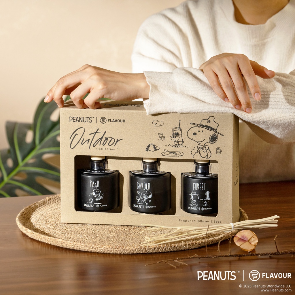FLAVOUR | PEANUTS™ 聯名系列 | 香氛禮盒70ml 三入組_Outdoor