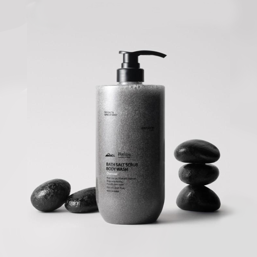 韓國BATHPA海鹽精油去角質沐浴乳1000ml 一組2瓶4