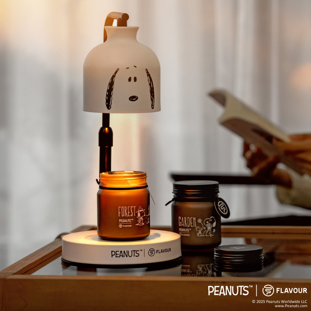 FLAVOUR | PEANUTS™ 聯名系列 | 融蠟燈＋香氛蠟燭 150g 二入