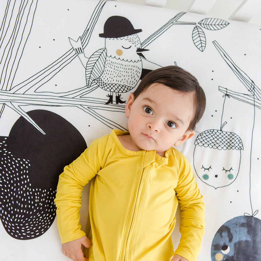 美國RookieHumans 嬰兒床純棉絲柔床包 (森精靈之夢)2