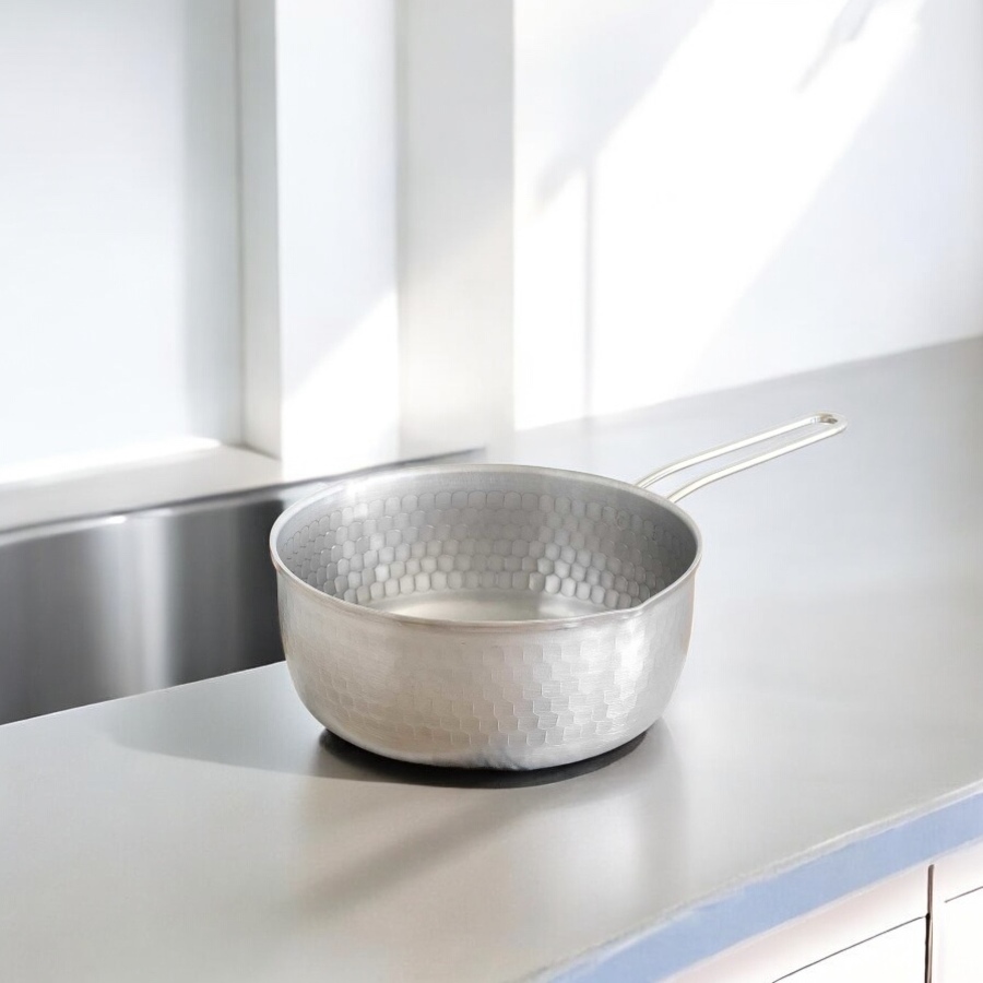 日本 Arnest 燕三條不鏽鋼槌目紋雪平鍋 20cm4