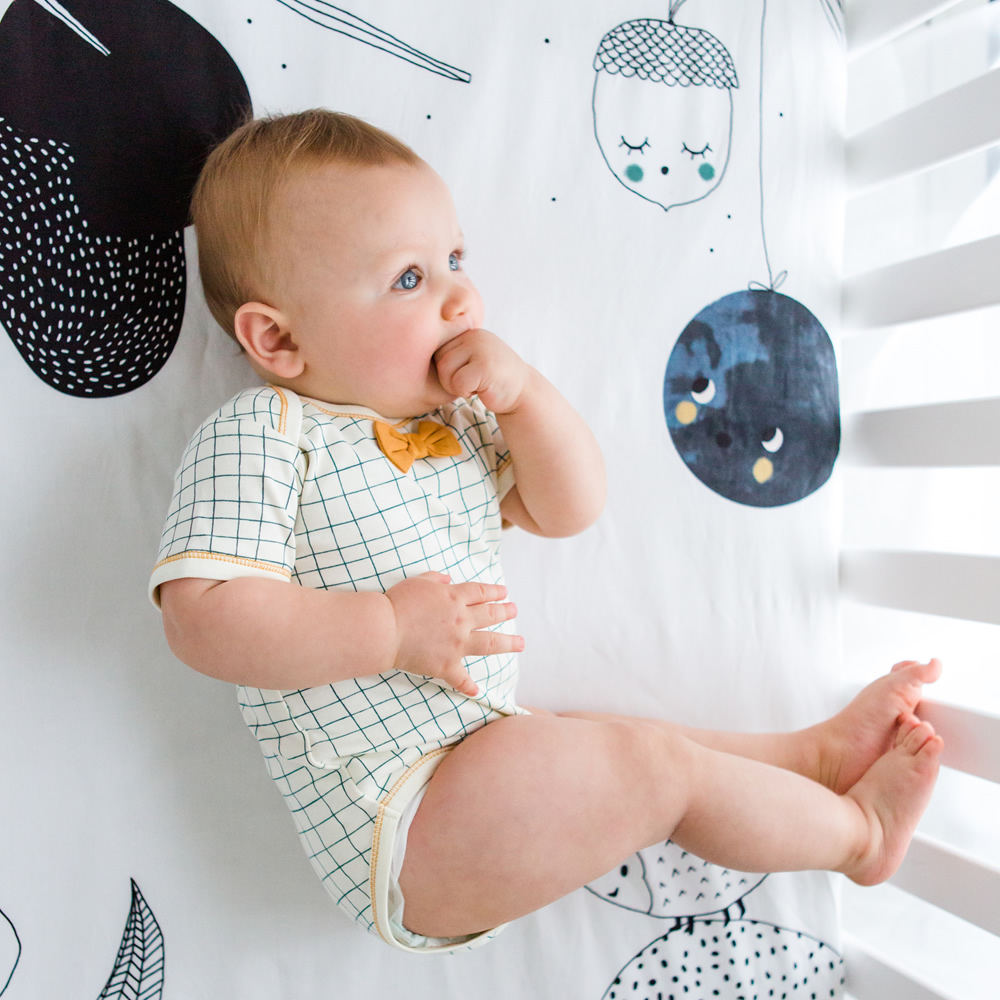 美國RookieHumans 嬰兒床純棉絲柔床包 (森精靈之夢)4