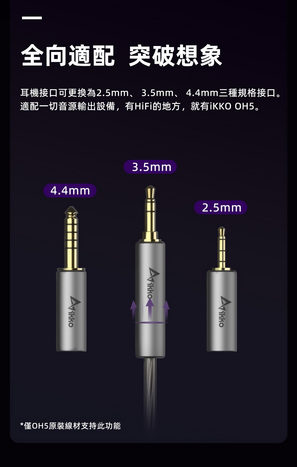 iKKO Asgard OH5 鋰鎂振膜單動圈 鈦金屬入耳式旗艦耳機 0.78 CM插針