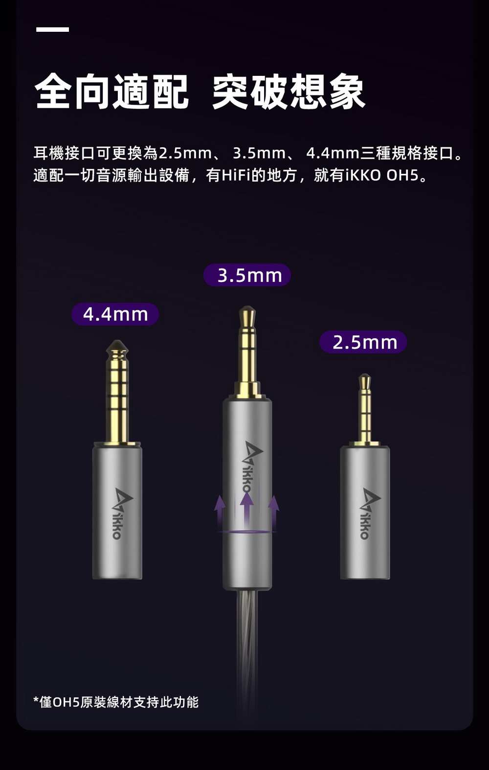 iKKO Asgard OH5 鋰鎂振膜單動圈鈦金屬入耳式旗艦耳機0.78 CM插針