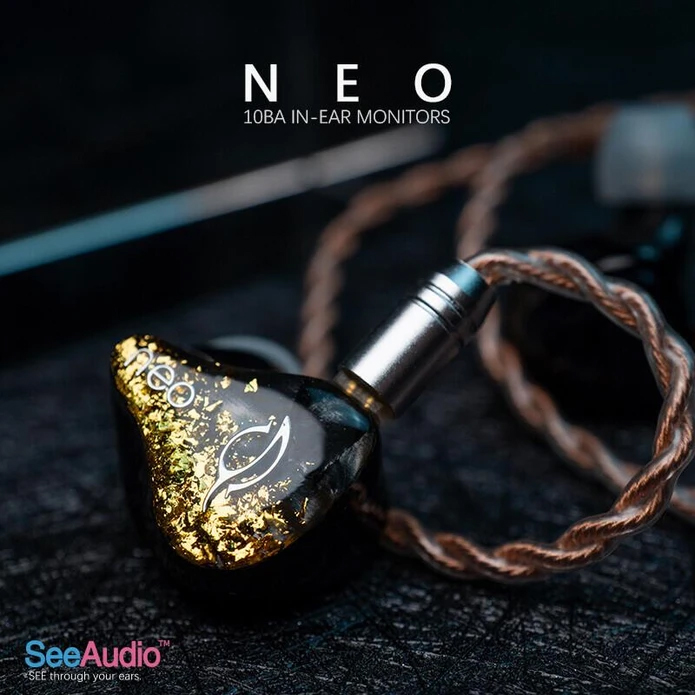 SEE Audio NEO 可換線式耳道耳機 10 動鐵單元(Sonion + Knowles) CM插針